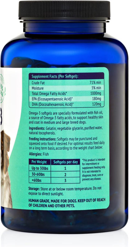 Pure Omega 3 Fish Oil for Dogs – Aceite de – Bajo olor: A diferencia de otros aceites, estas cápsulas tienen un – Image 8