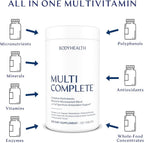 BodyHealth Multi Complete (120 Cápsulas) - Multivitamínico Diario con Alimentos Integrales, Minerales, Antioxidantes y Extractos para el Hígado