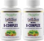 Paradise Herbs Earth's Blend B-Complex - Formas metiladas y enzimáticamente activas de vitaminas B + superalimentos, 60 cápsulas