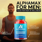 Alpha Max Gomitas para Hombre – Vinagre de Manzana 1000 mg con Vitamina B12 (60 Gomitas)