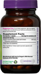 Oregon's Wild Harvest Non-GMO Feverfew (F.D.), Suplemento Herbal Orgánico, 90 Cápsulas
