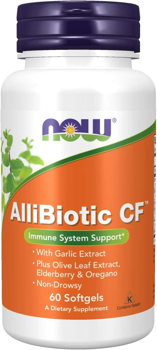 Allibiotic, 60 Cápsulas Blandas (Pack de 4) - NOW Foods