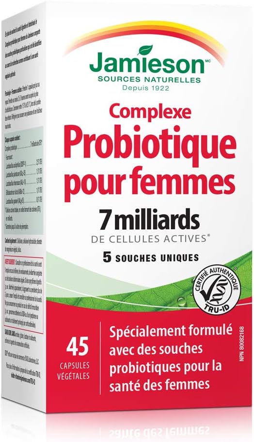 Jamieson Women’s Probiotic Complex 7 Billion - 45 Cápsulas Veganas
