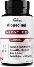 Real Science Alopecinol - Complemento alimenticio para el cabello con Vinitrox, GABA y Vitaminas - 60 cápsulas
