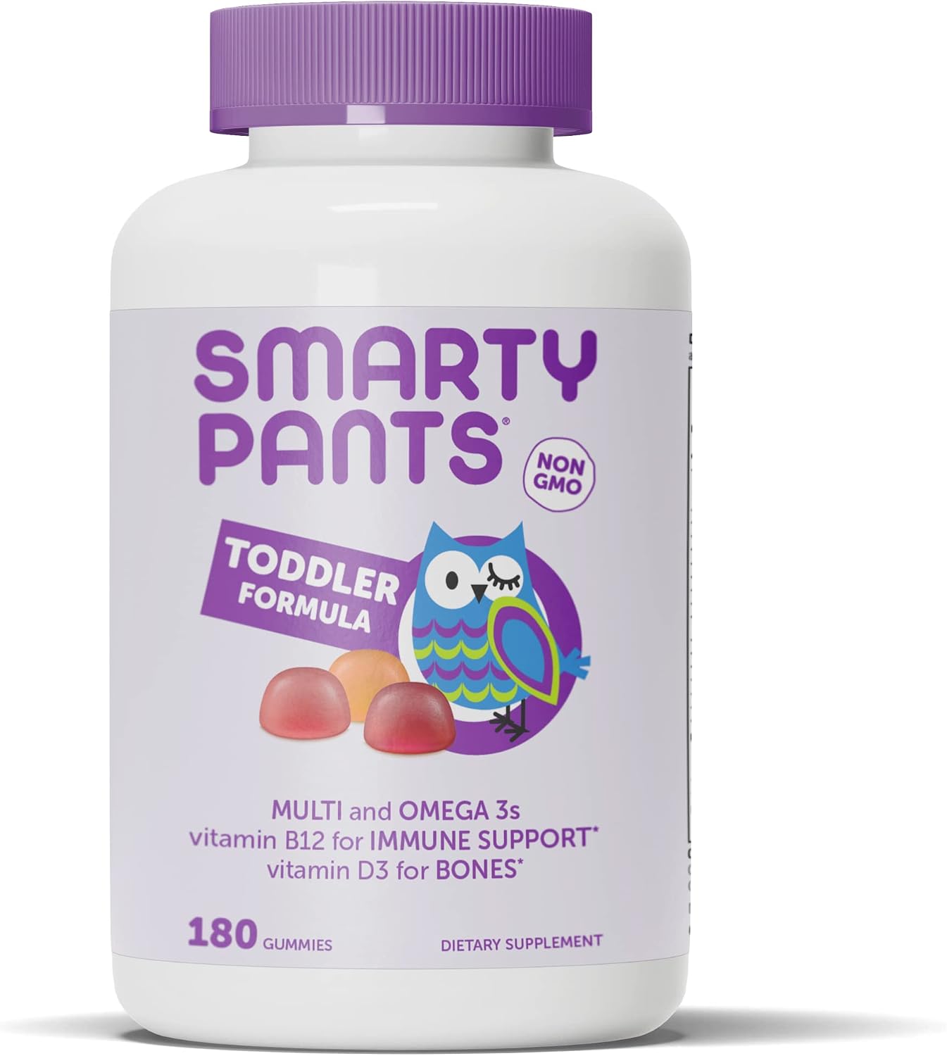 SmartyPants Toddler Multivitamin - Gominolas con Omega-3 y Vitaminas para Niños 2-3 Años