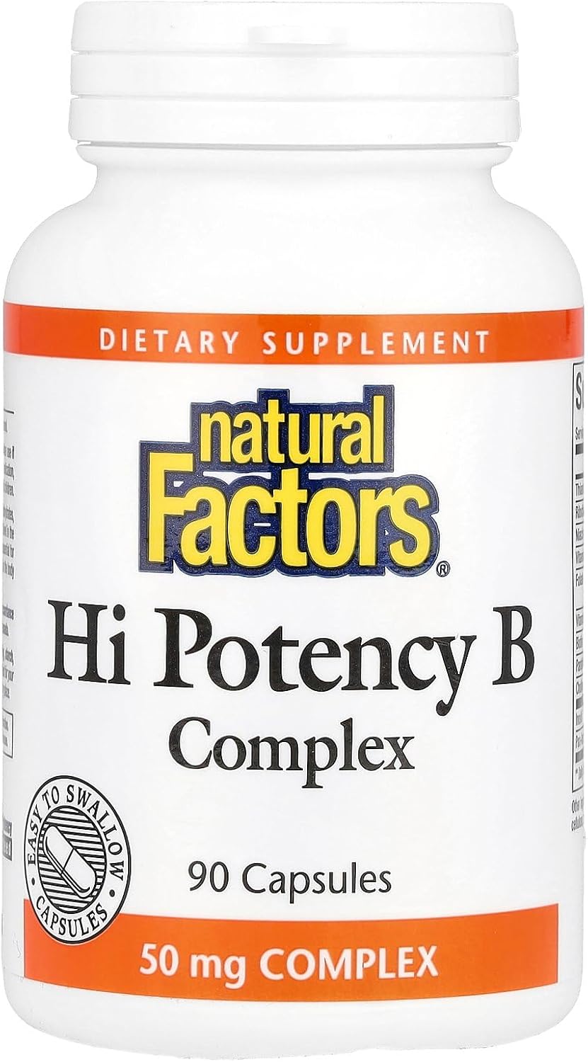 Natural Factors - High Potency B Complex, 90 Capsules