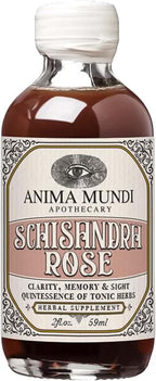 Anima Mundi Apothecary Schisandra Rose Elixir - Elixir líquido de adaptógeno con bayas de Schisandra y pétalos de rosa silvestre (120 ml)