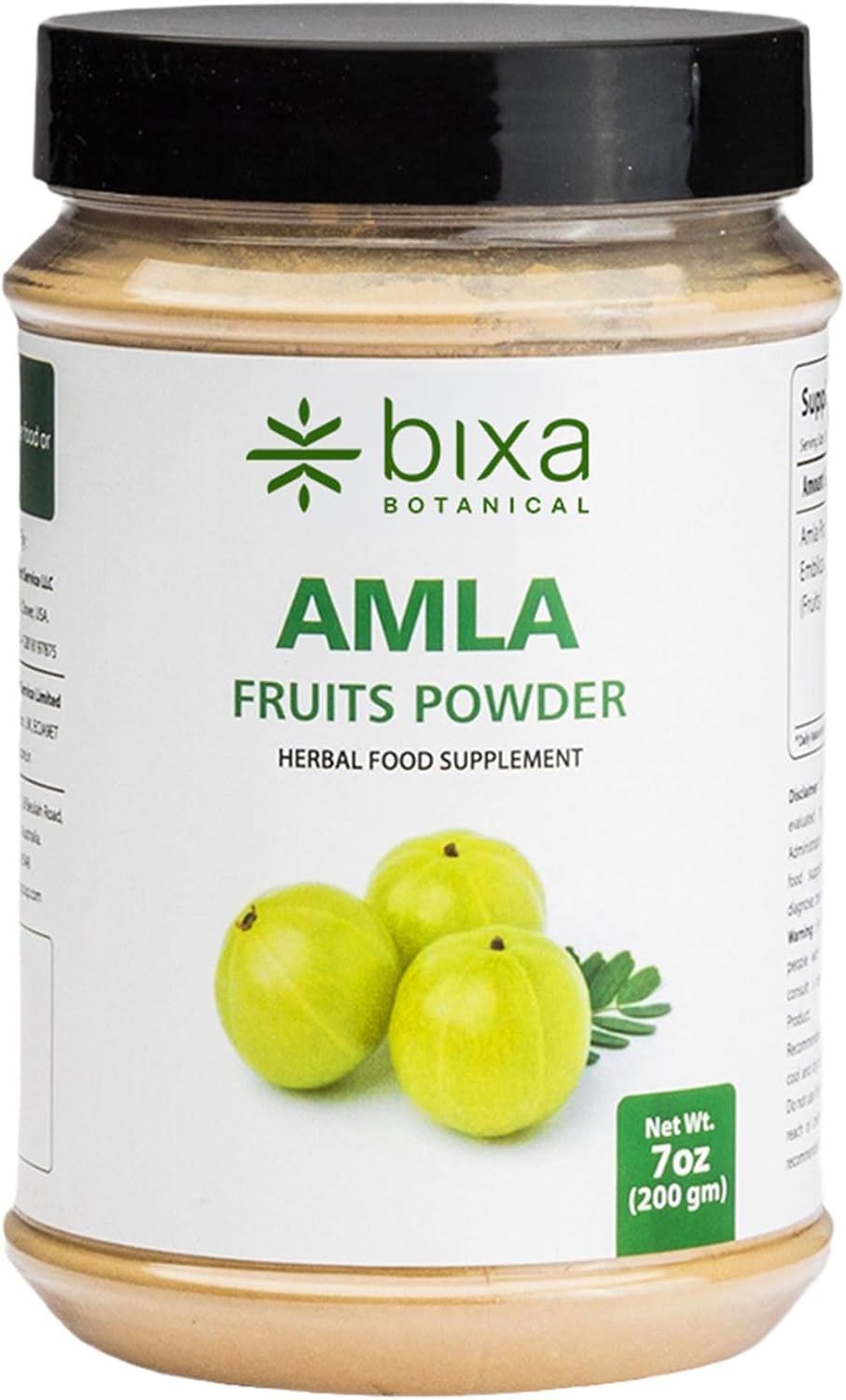 bixa BOTANICAL Amla (Amalaki) Powder - Indian Gooseberry - Rich in Natural Vitamin C - 200g