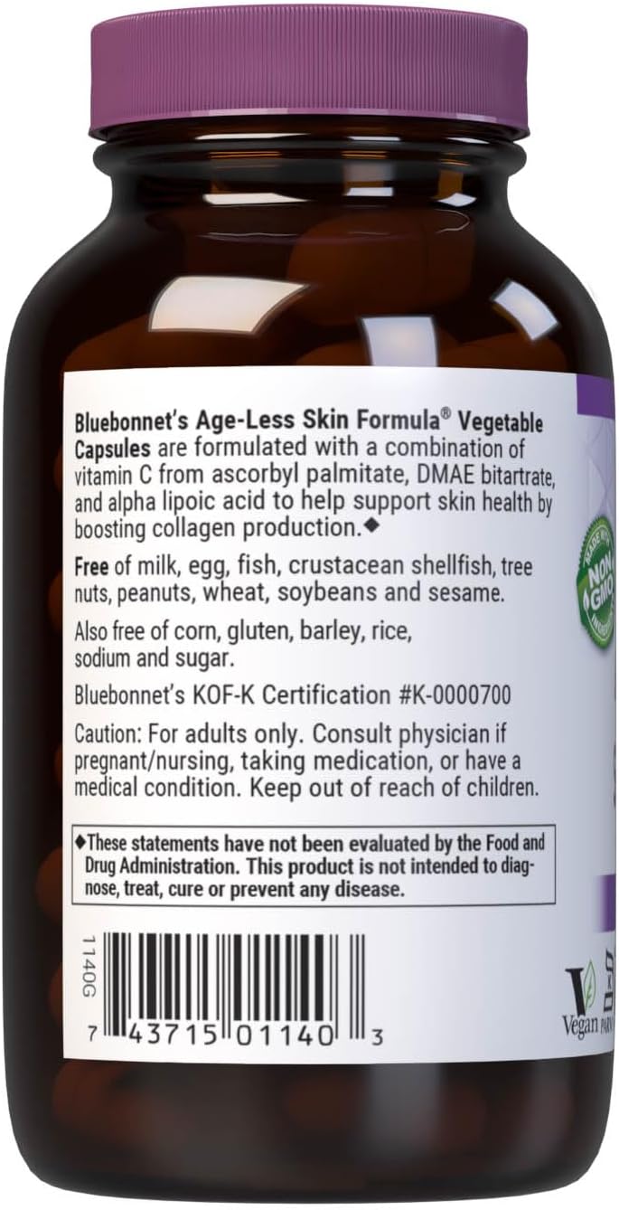 BlueBonnet Age-Less Skin Formula Cápsulas, 60 Unidades