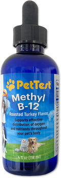 PetTest Methyl B12 Gotas Líquidas para Mascotas - 5000 mcg de Metilcobalamina - 118 ml
