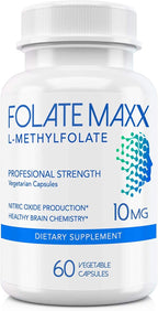 FolateMaxx L-Methylfolate 10mg, 90 Cápsulas – Metilfolato Activo 5-MTHF