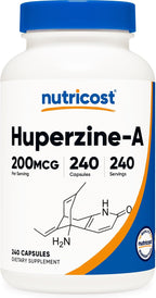 Nutricost Huperzina A 200mcg, 240 Cápsulas - No Transgénico, Apto para Vegetarianos