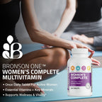 Bronson ONE Daily Multivitamínico Completo para Mujeres Activas, 180 Comprimidos