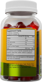 ALFA VITAMINS Gominolas de Biotina 5000mcg - Piel, Cabello y Uñas - 60 Unidades