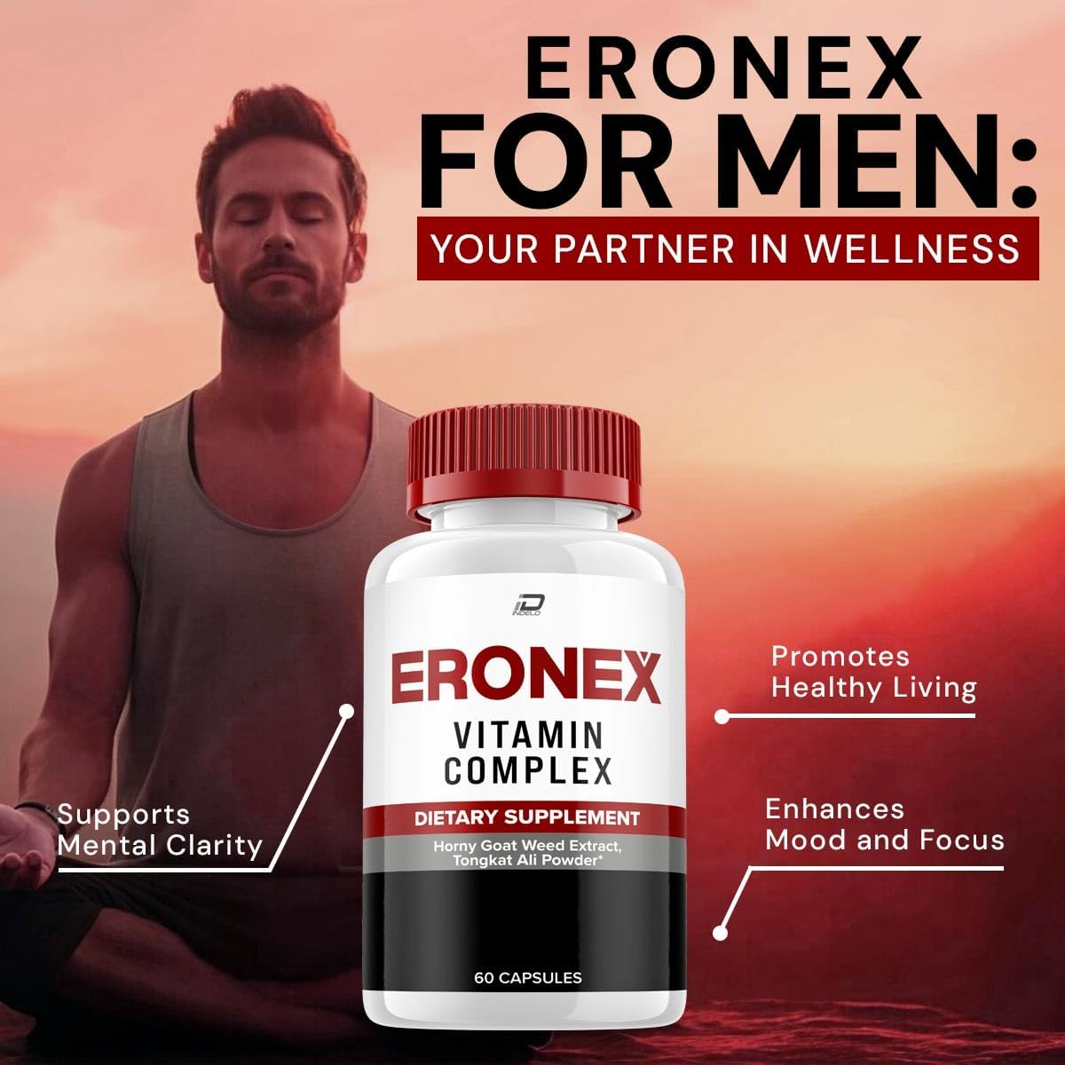 Eronex for Men Capsules - Complejo Multivitamínico (5 Pack - 300 Cápsulas)