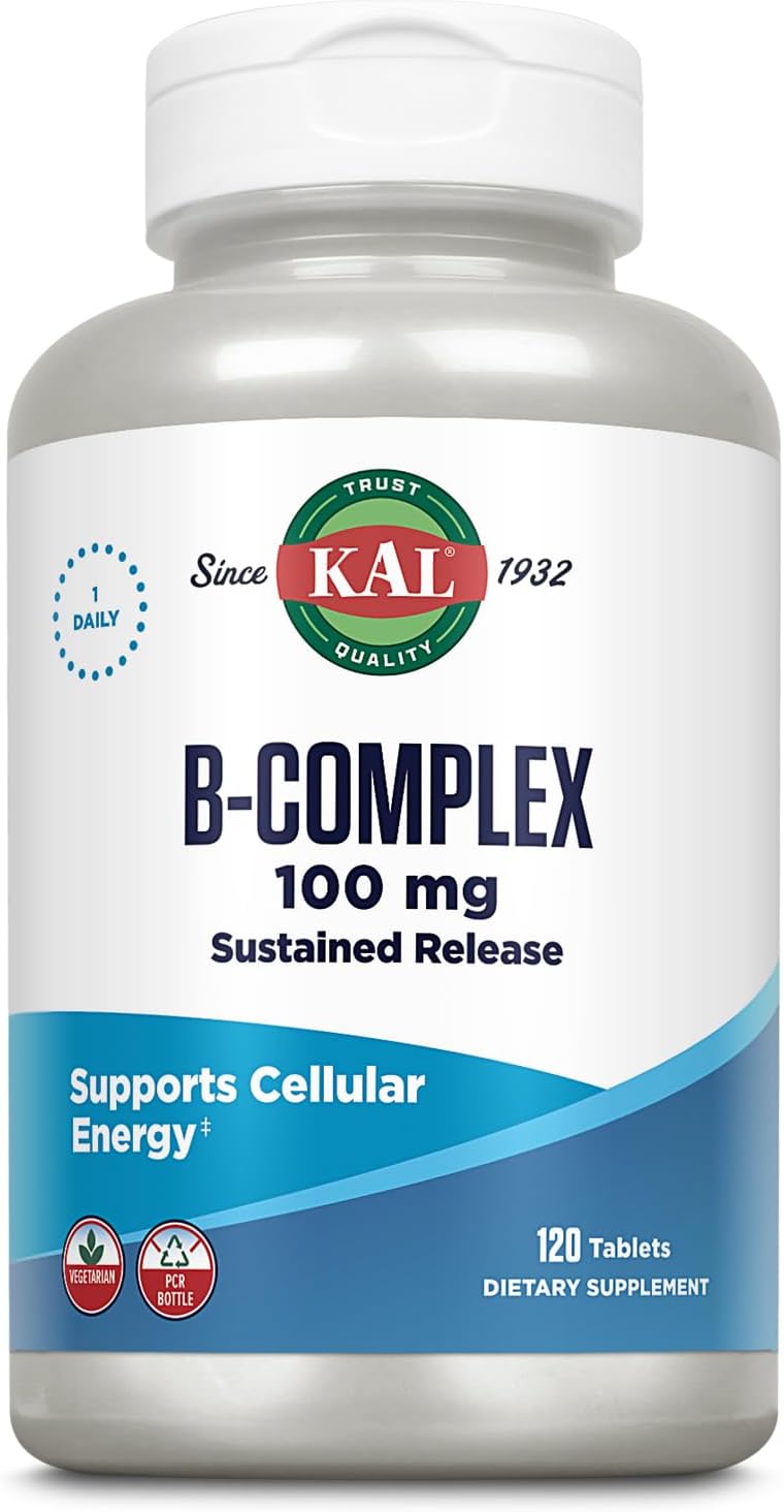 KAL CoEnzyme B Complex, Complejo B Masticable - 60 Comprimidos