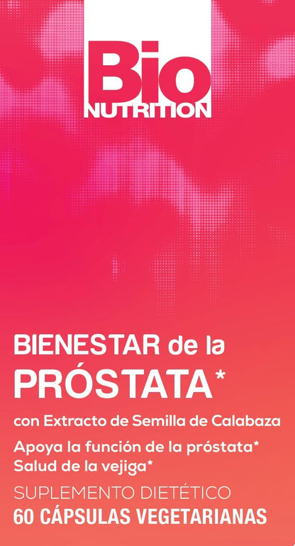 Bio Nutrition Prostate Wellness con Extracto de Semilla de Calabaza – 60 Cápsulas – Image 3