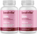 BESTVITE DIM (Diindolylmethane) 400mg con Bioperina - 240 Cápsulas Veganas