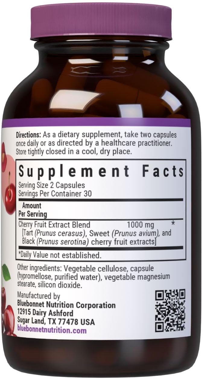 BlueBonnet Super Fruit Cherry Fruit Extract Supplement, 60 Cápsulas