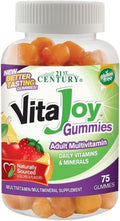 21st Century Vita Joy Gomitas Multivitamínicas para Adultos - 75 Gomitas, Paquete de 2
