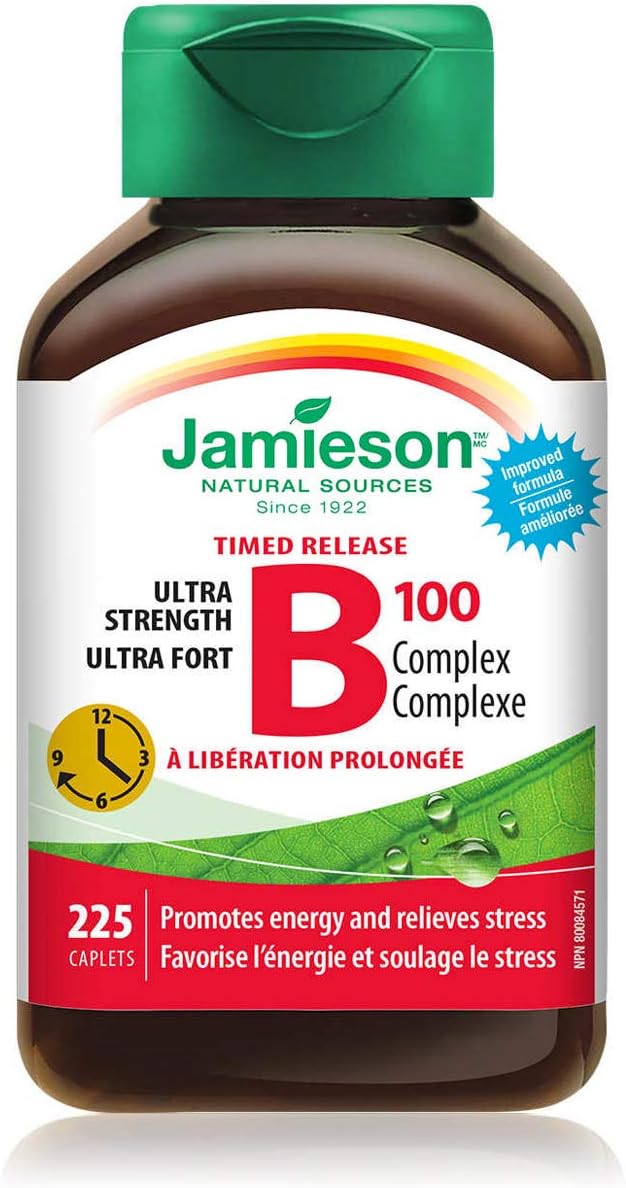 Jamieson Timed Release B100 Complex, 225 comprimidos
