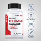 Piping Rock Tri Amino Complex con L-arginina, L-ornitina, L-lisina | 100 comprimidos