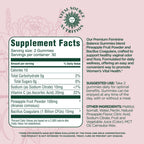 Vital Source Nutrition Gominolas Probióticas Femeninas - Piña Hawaiana - 60 Gominolas - 30 Días