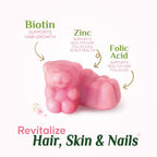 Gominolas de Biotina 5000 mcg con Vitaminas E y C - Nature's Nutrition