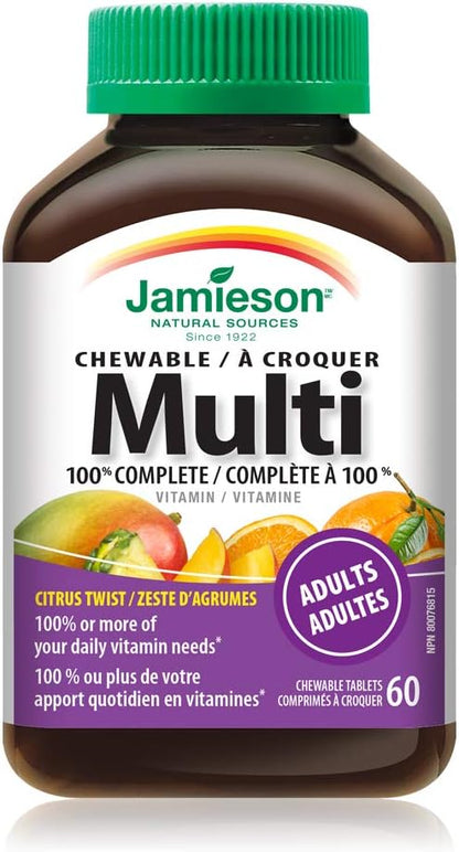 Jamieson Multivitamínico Completo Masticable – Defensas naturales: Formulado para apoyar el sistema inmunitario, – Image 3
