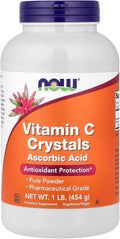 NOW Foods Cristales de Vitamina C, 1 lb (454 g)
