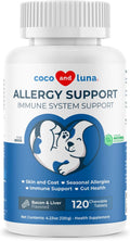 Coco y Luna Alivio para Alergias en Perros - 120 Comprimidos Masticables