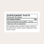 THORNE PharmaGABA-250 - 250 mg de GABA Natural - 60 Cápsulas
