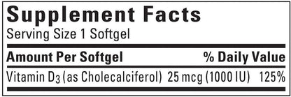 Nature Made Vitamina D3 25 mcg (1000 UI), – Contribuye al mantenimiento de los niveles normales de calcio en – Image 2