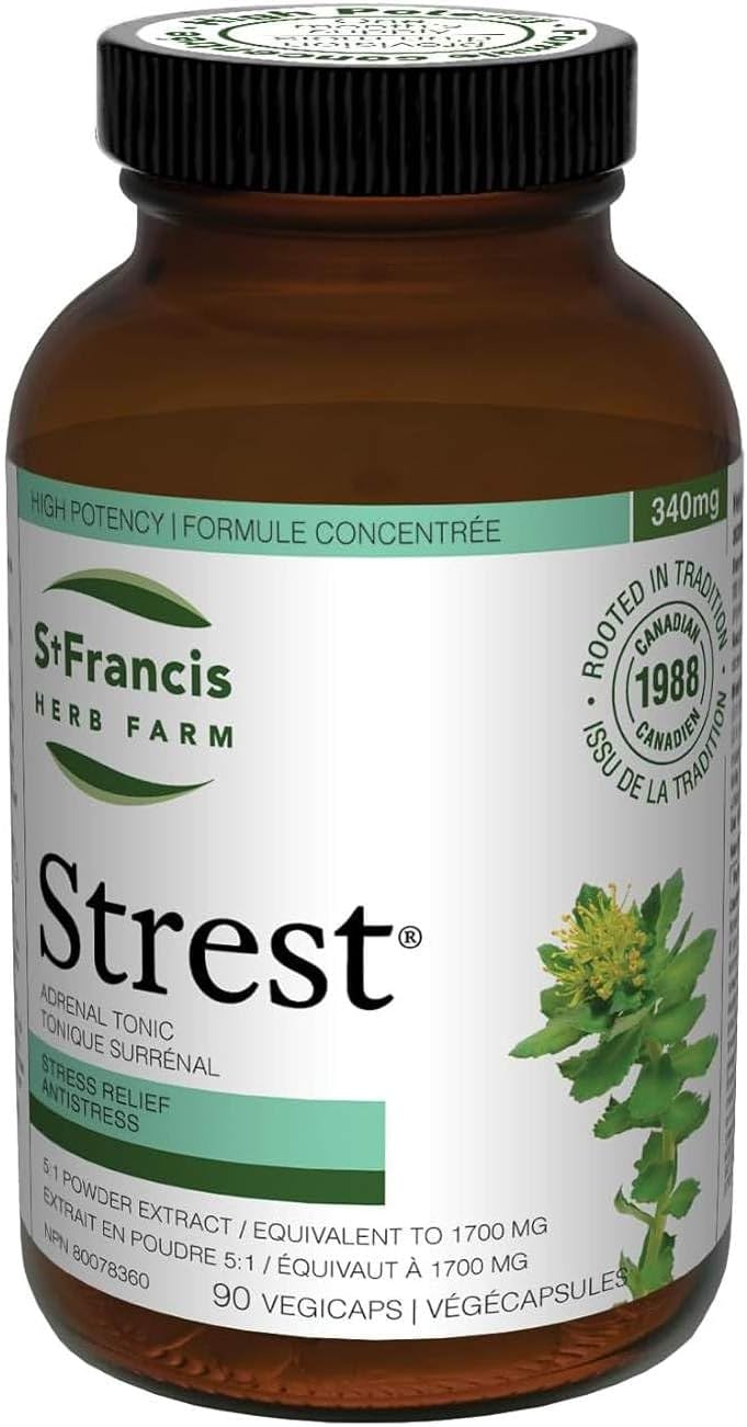 St. Francis Herb Farm Strest® (90 Capsules) – Stress Supplement with Organic Adaptogens