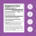 Maqui Berry 1000mg - Suplemento en Polvo de Maqui Berry - Vegano, No OGM y Sin Gluten - 180 Cápsulas Vegetales