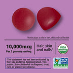 Gominolas de Biotina 10.000 mcg - 90 Unidades