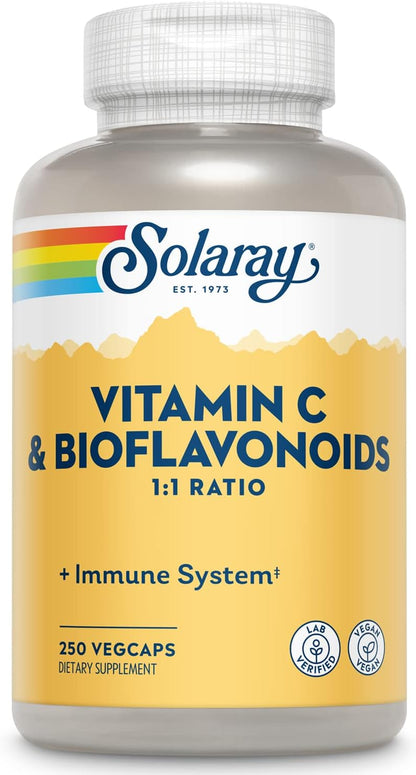 SOLARAY Vitamina C 500mg con Bioflavonoides Cítricos, 1:1 - 100 Cápsulas Veganas – Image 7