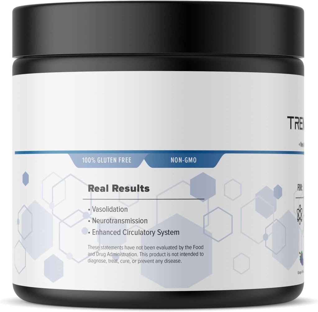 Tremor Miracle - Suplemento en polvo para temblores esenciales (380g, Sabor uva)