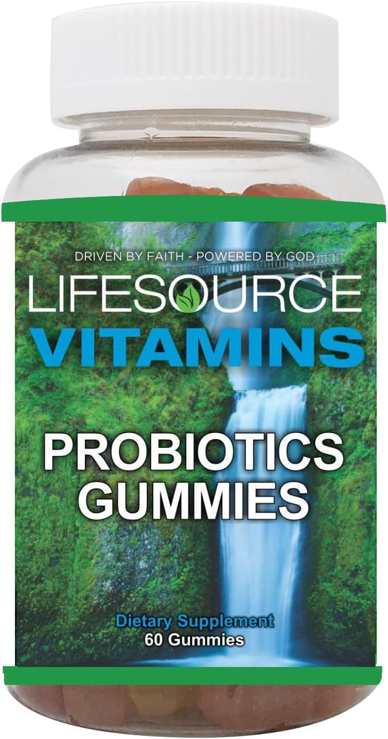 LifeSource Vitamins Probióticos en Gominolas Orgánicas | 60 Gominolas | Cepa DE111