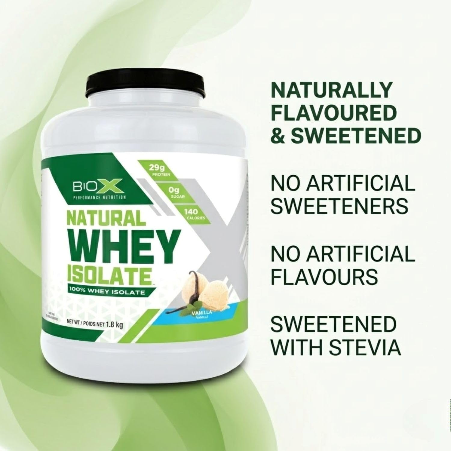BioX Performance Nutrition Whey Isolate Natural Sin Sabor - 1,81 kg