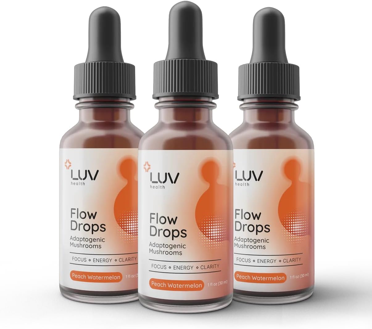 Flow Drops® – Suplemento de Setas Adaptógenas para Energía y Claridad Mental – Vegano – 90 Dosis