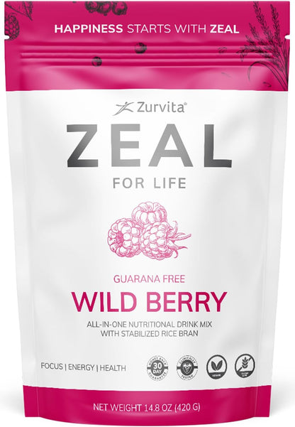 Zurvita - Zeal for Life 30-Day Wellness Bag - Wild Berry (Sin Guaraná) - Suplemento Nutricional – Image 1