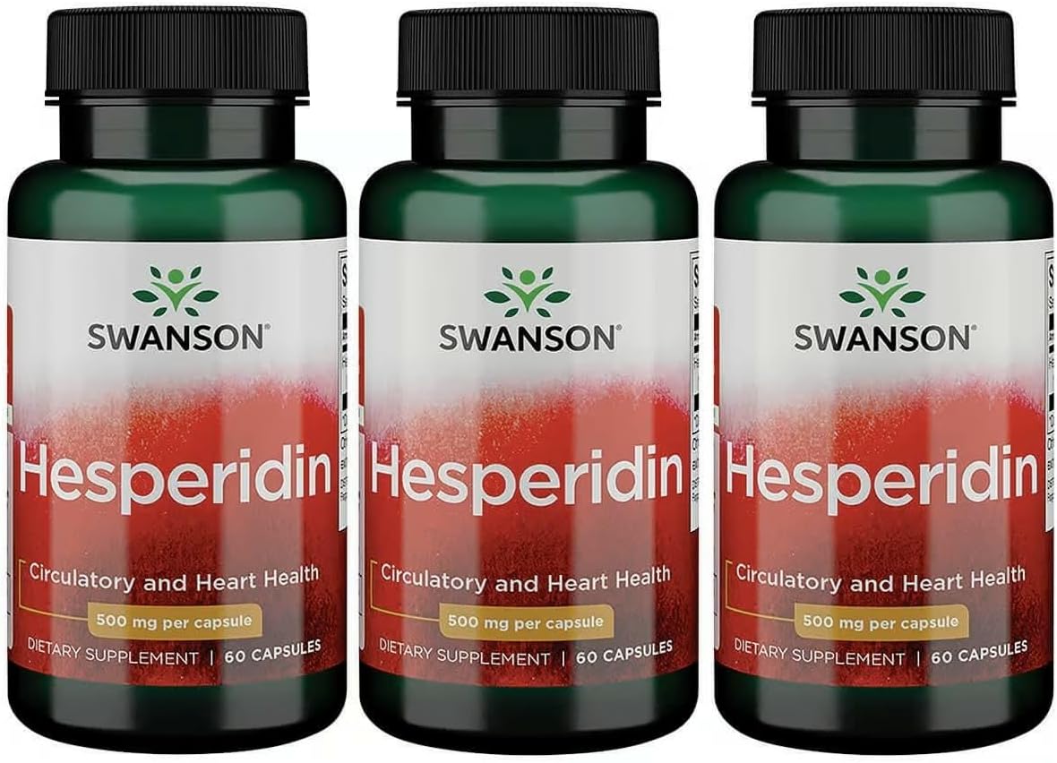 Swanson Hesperidina - Apoyo Cardiovascular y Antioxidante - 60 Cápsulas