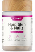 Snap Supplements Vitaminas para Cabello, Piel y Uñas con Biotina, Colágeno, Kelp y Bambú, 60 Cápsulas