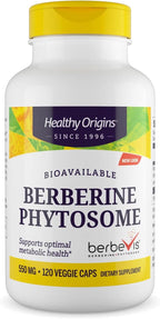 Healthy Origins Berberine Phytosome 550 mg, 120 Cápsulas Vegetales