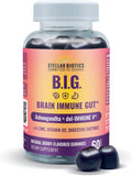 Del-Immune V + Ashwagandha - Gominolas B.I.G. (Brain Immune Gut) con Zinc, Vitamina D3 y Enzimas Digestivas (60 gominolas)