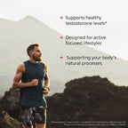 EPIC-T Apoyo Testosterona para Hombres | Testosurge® Fenugreek, Complejo B, Zinc, Boro, Rhodiola | Vegano, No Transgénico | 60 Cápsulas