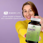 Kimchi Life – Cápsulas de Kimchi Fermentado Premium – Probióticos Veganos para la Salud Intestinal y el Sistema Inmunitario