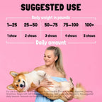 Cranberry UTI Chews para Perros - Apoyo a la Vejiga y Tracto Urinario con D-Mannosa - Complemento Natural de Arándano - 30 Chewables Sabor Pollo