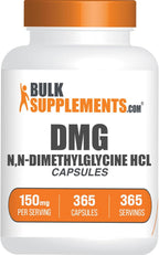 DMG HCl Cápsulas - N,N-Dimetilglicina, 150 mg, 365 Cápsulas